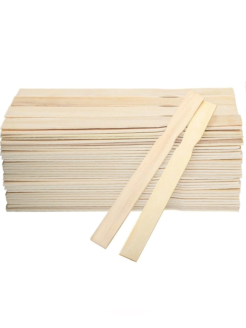 Natural Wood Stir Sticks - Large Lot of Wooden Craft Sticks